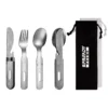 3 in 1 camping cutlery set stainless steel