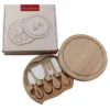 5 in 1 cheese knifes and board set