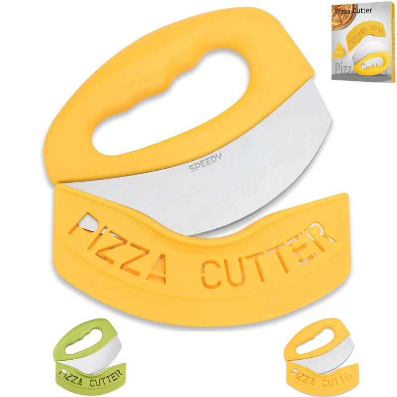 pizza cutter rocker blade with cover