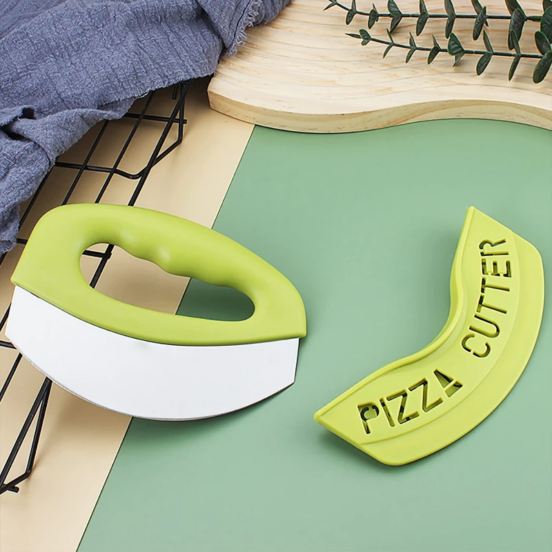 pizza cutter rocker blade with cover