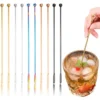 7.7 inches stainless steel cocktail stirrers swizzle sticks