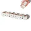 6 in 1 magnetic spice jars set