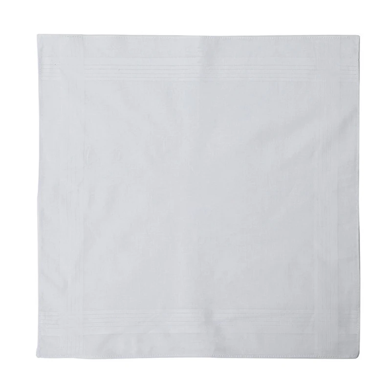 100% soft cotton large classic handkerchiefs