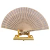 elegant wood carved fan