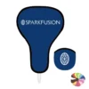 t shape foldable nylon fan with carrying pouch