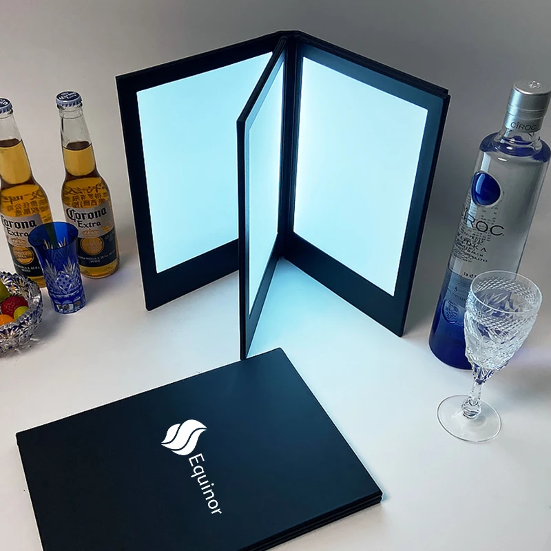 led illuminated menu holder