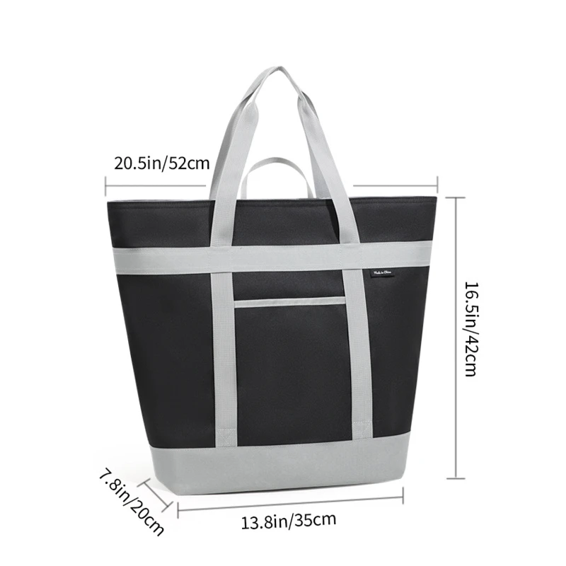 large capacity waterproof picnic tote bag