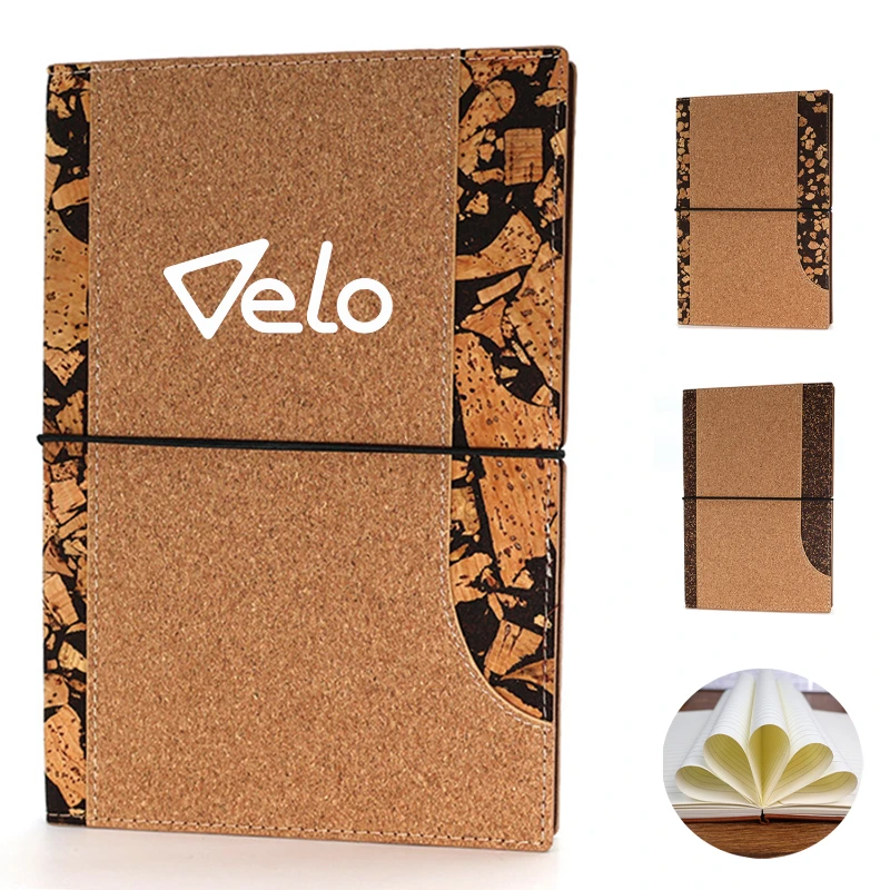 a5 eco friendly coffee grounds and cork notebook