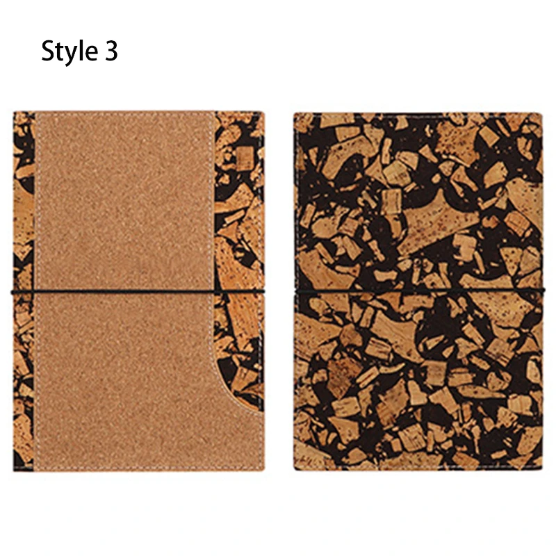 a5 eco friendly coffee grounds and cork notebook