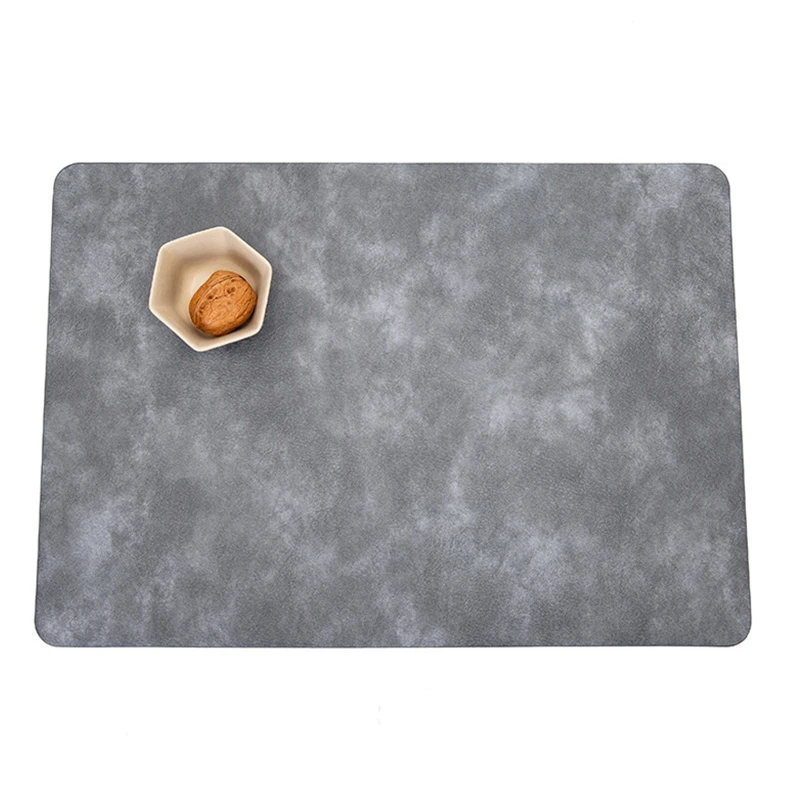dual sided leather heat resistant placemat