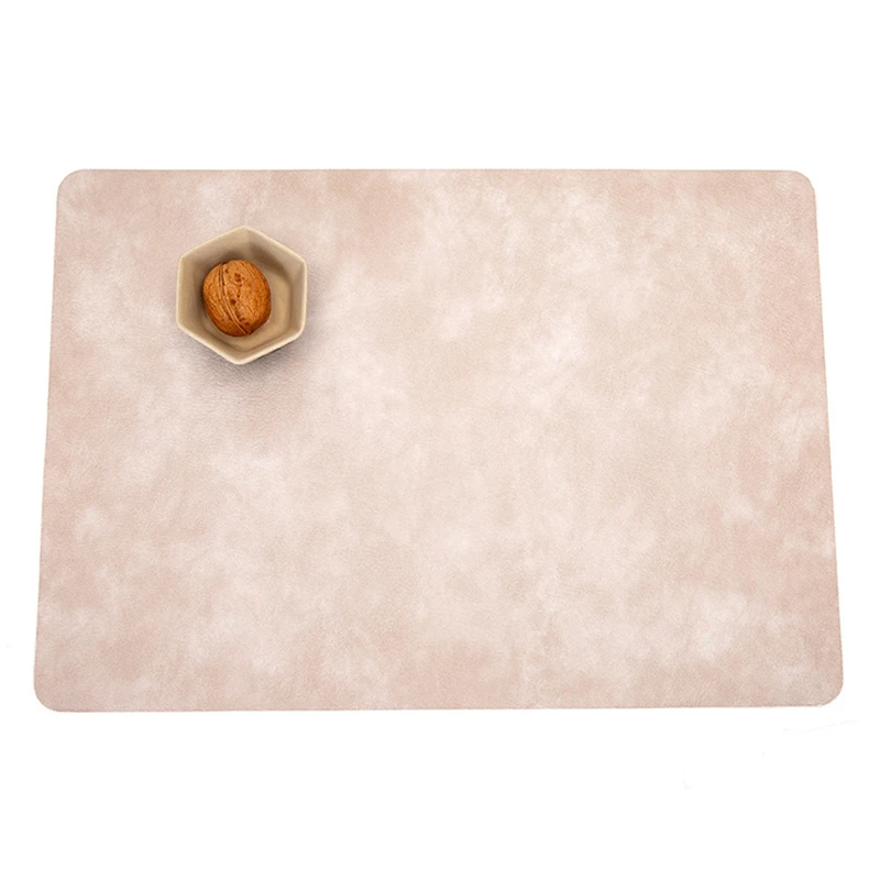 dual sided leather heat resistant placemat