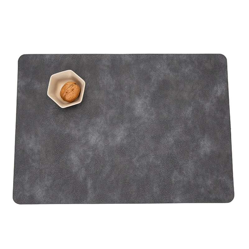 dual sided leather heat resistant placemat
