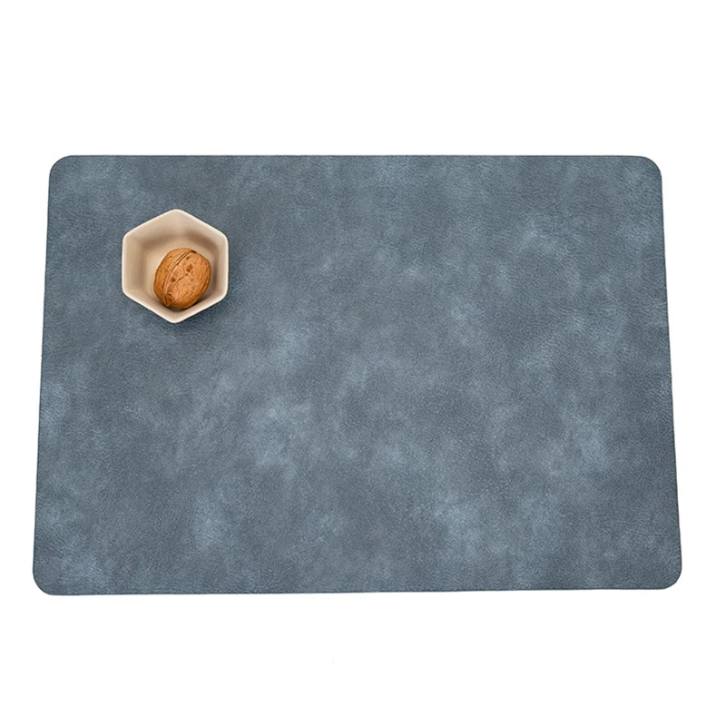 dual sided leather heat resistant placemat