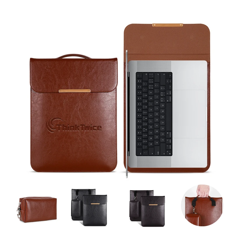 laptop carrying sleeve with accessory pouch