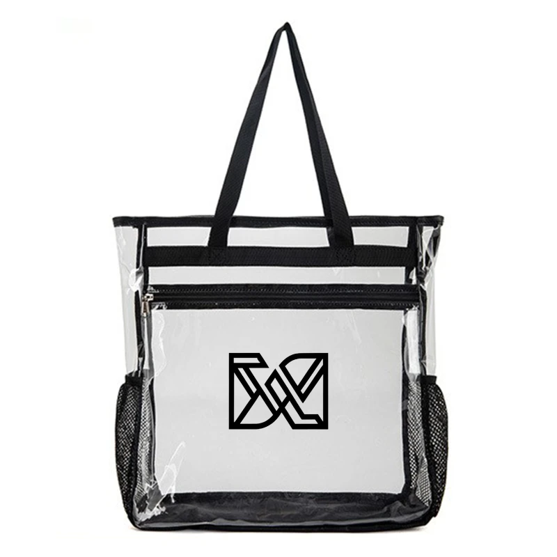 clear pvc tote beach bag