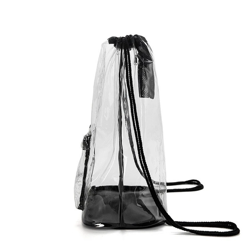 clear pvc drawstring backpack