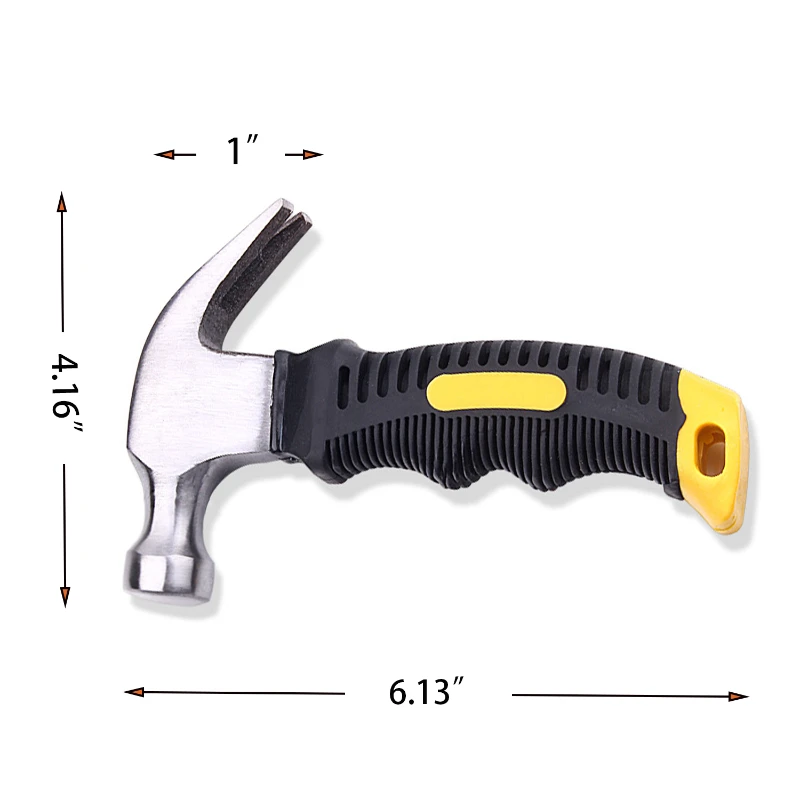 mini claw hammer with ergonomic grip