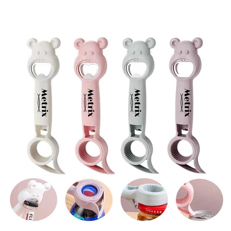 bear shaped multi purpose bottle opener