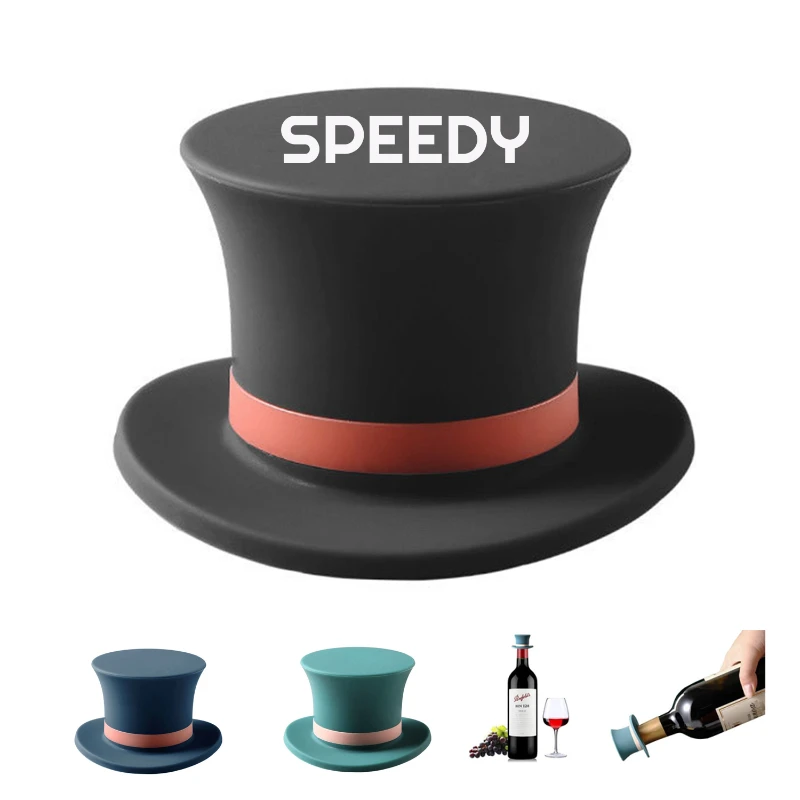 silicone hat wine bottle stopper
