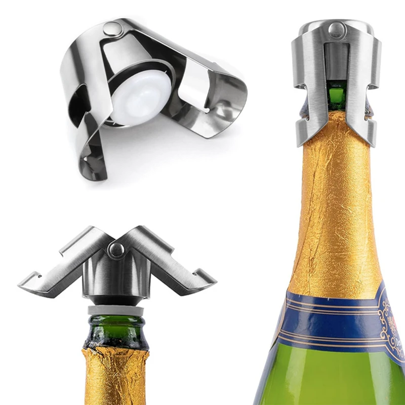 stainless steel champagne bottle stopper