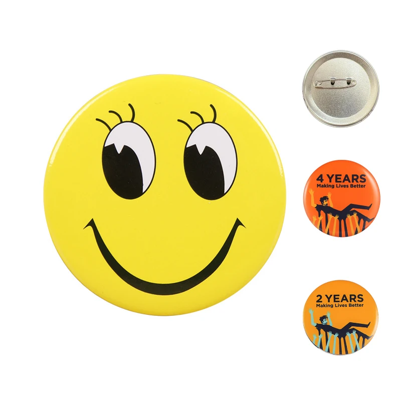 custom full color tinplate badges