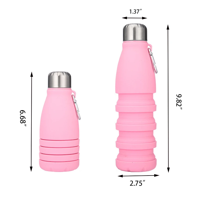 collapsible silicone water bottle