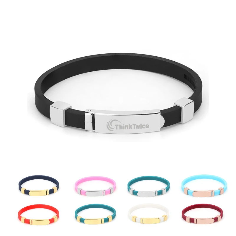 adjustable silicone energy balance bracelet