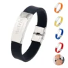 simple stainless steel silicone bracelet