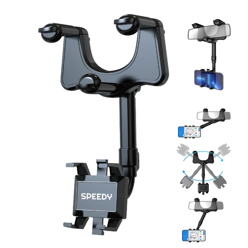 rearview mirror phone holder