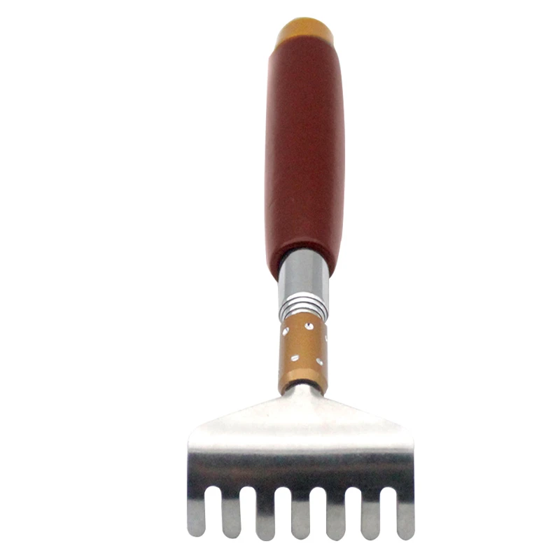 extendable wooden handle back scratcher with massage bead