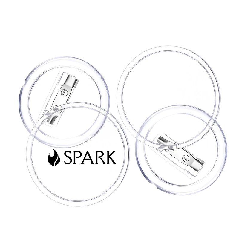 clear button pins for crafts