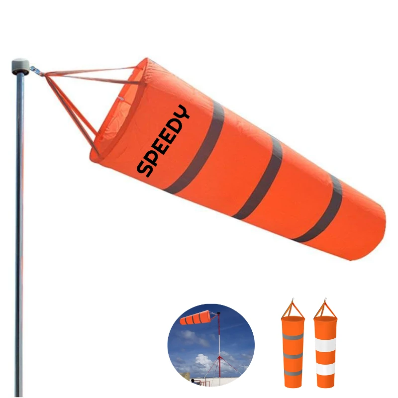 30" reflective airport windsock
