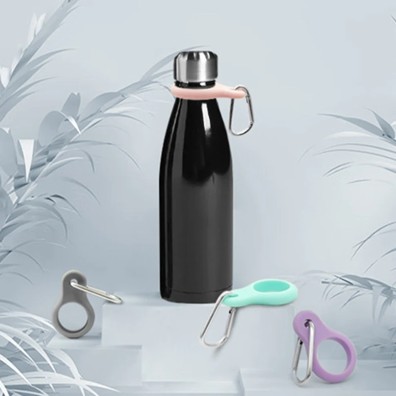 silicone water bottle buckle with carabiner