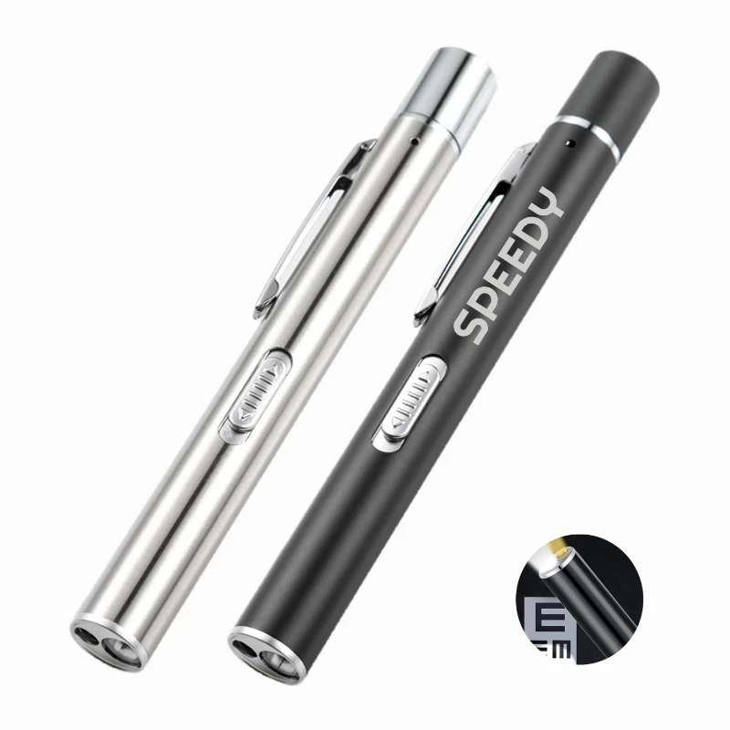 dual light source rechargeable medical penlight