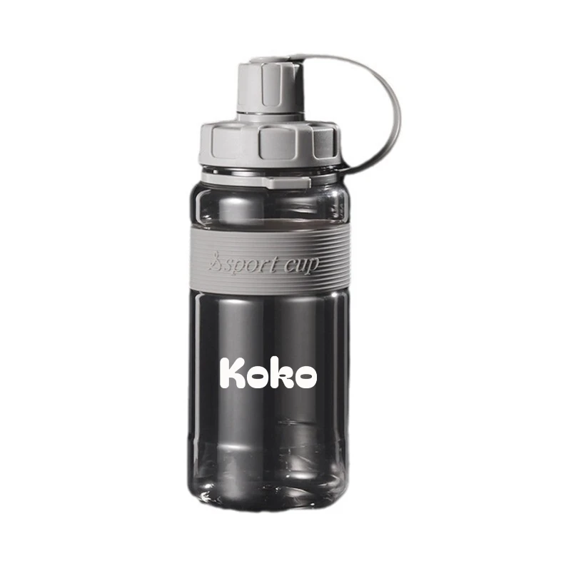 600ml portable sports water bottle with strap