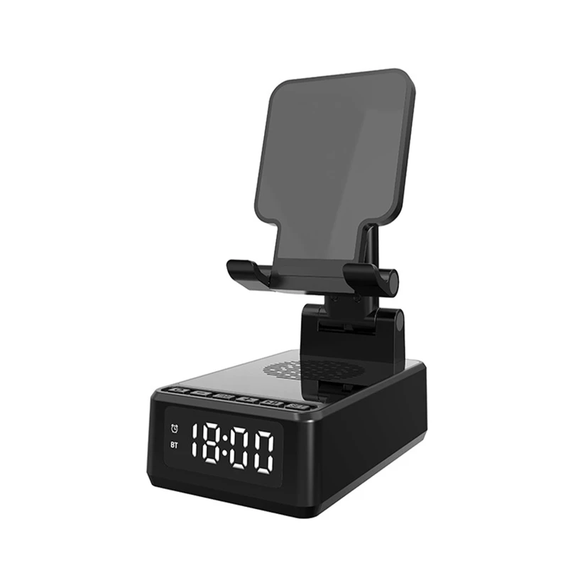 phone stand with speaker and wireless charging
