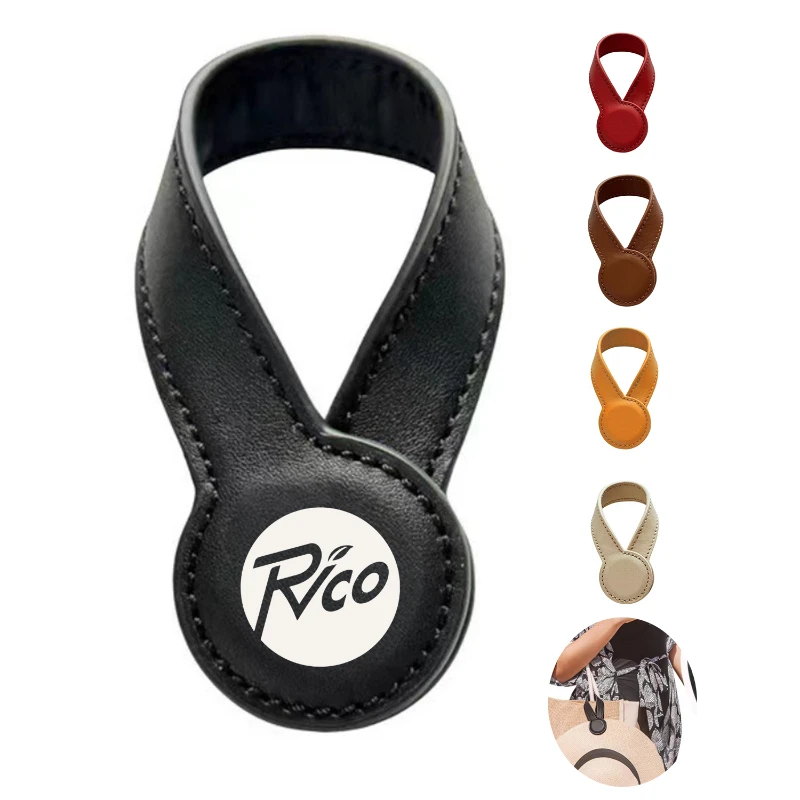 pu leather magnetic hat clip