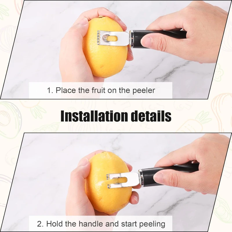 stainless steel lemon peeler