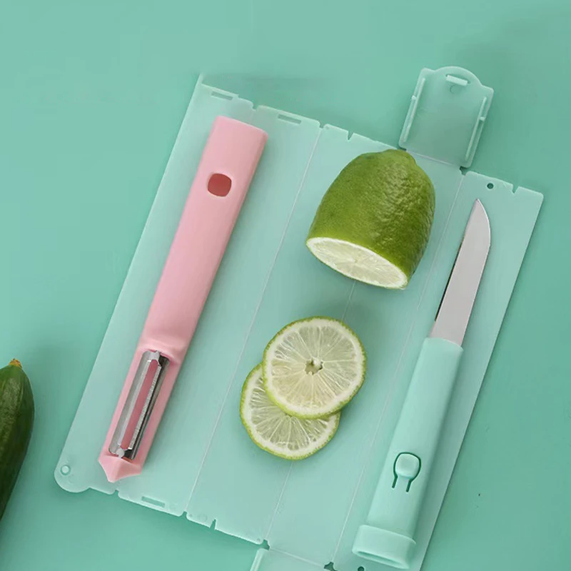 3 in 1 portable fruit vegetable knife set