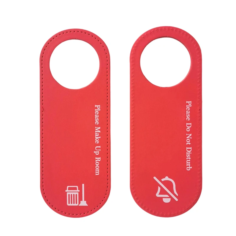 pu leather door sign