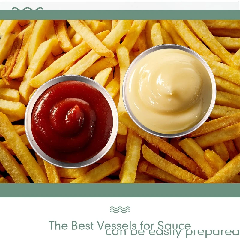 1.7oz stainless steel condiment cups