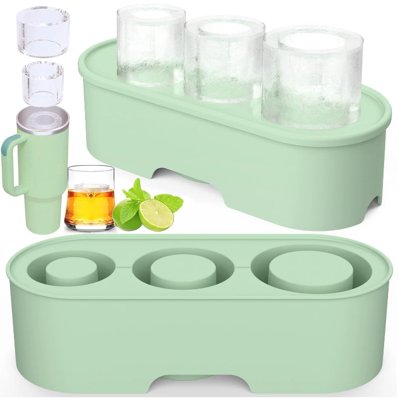 20oz / 30oz / 40oz silicone ice cube shot glass mold
