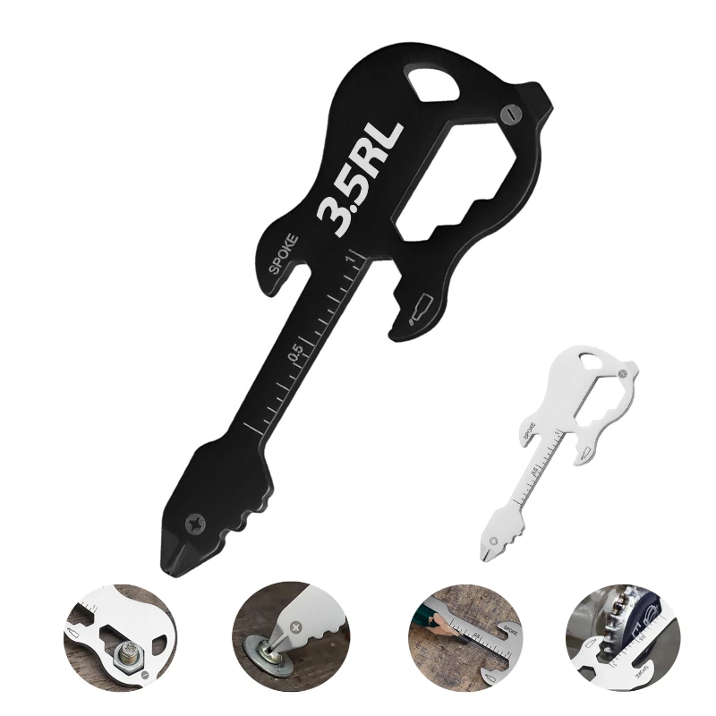 multi function guitar edc keychain tool