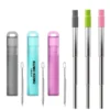 stainless steel telescopic straw set