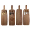 acacia wood cheese board set