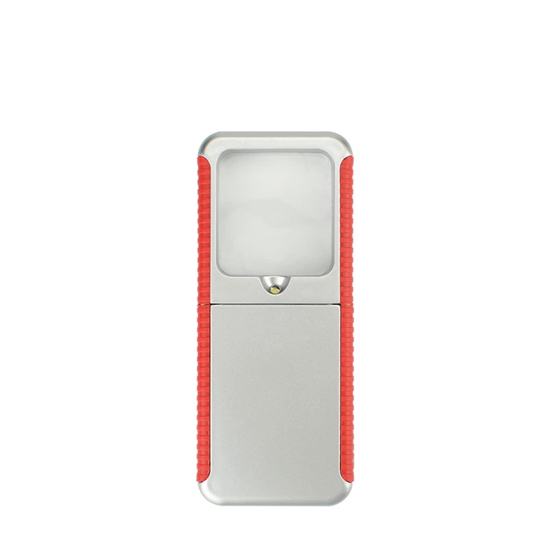 portable led flashlight with high definition magnifier