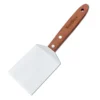 wooden handle stainless steel flat square spatula