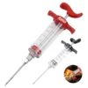kitchen marinade injector with measurement markings