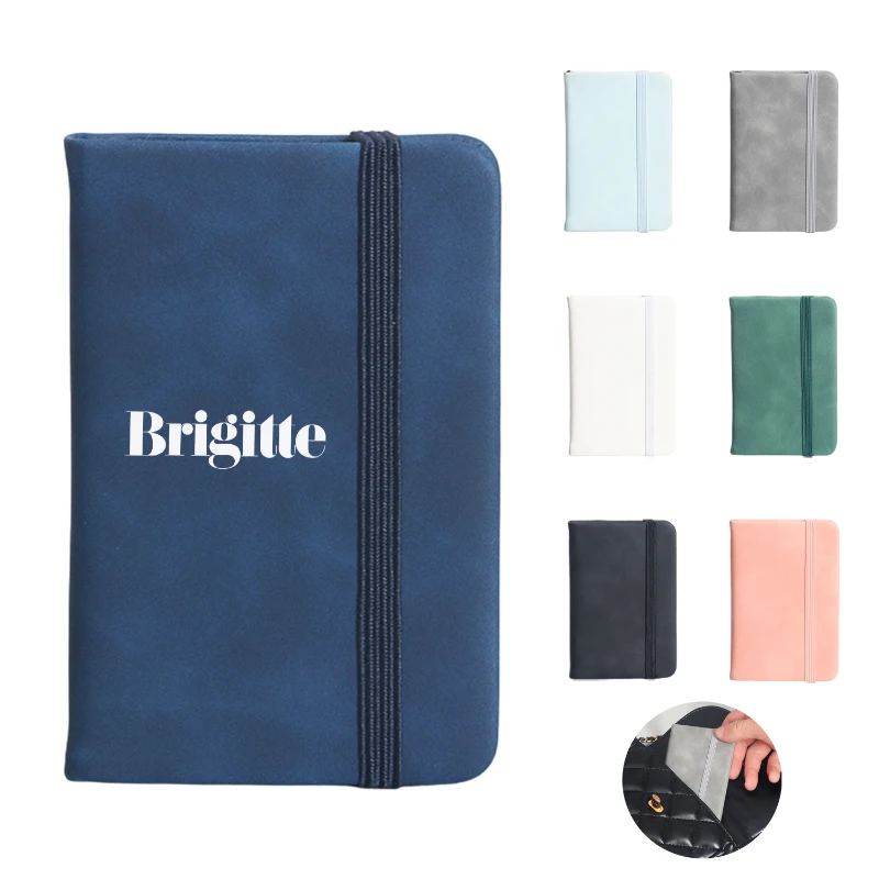 a7 pu leather pocket notebook