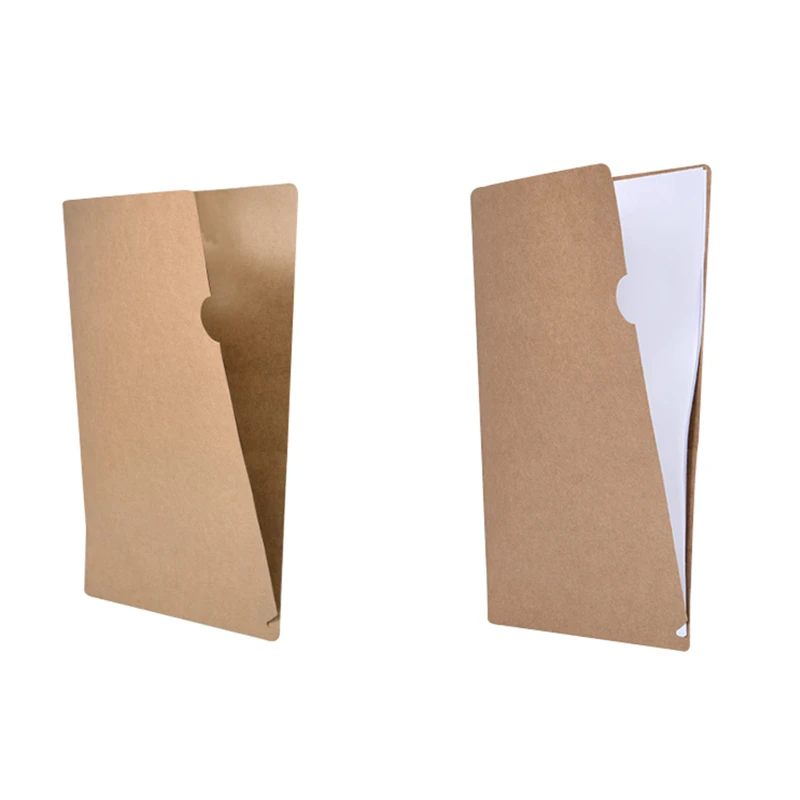 a4 kraft paper l shaped folder